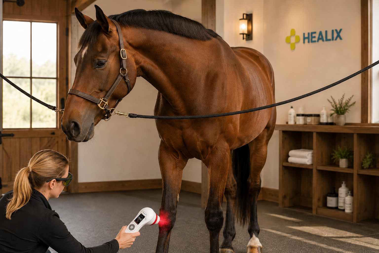 horse tendon injury laser therapy